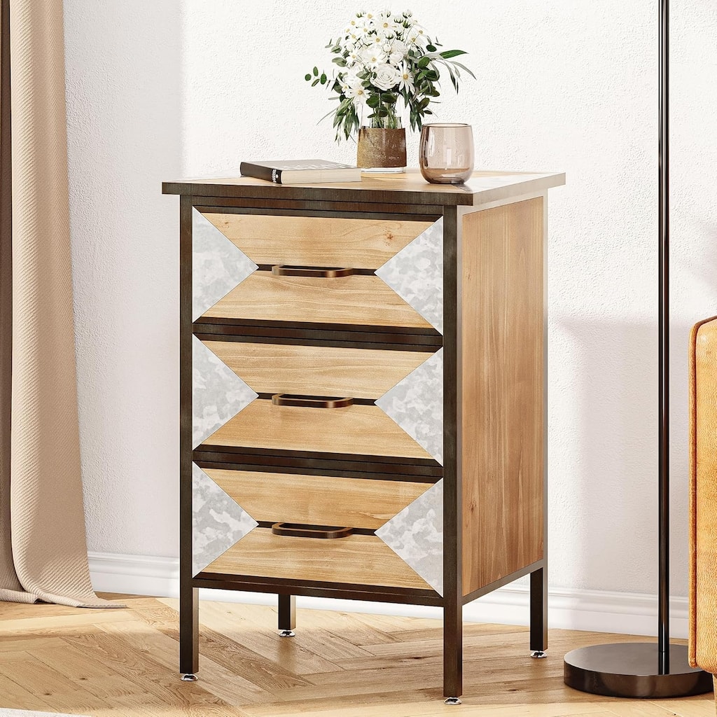 2024 New Storage Cabinet with 3 Drawers, Handcrafted Storage Cabinet