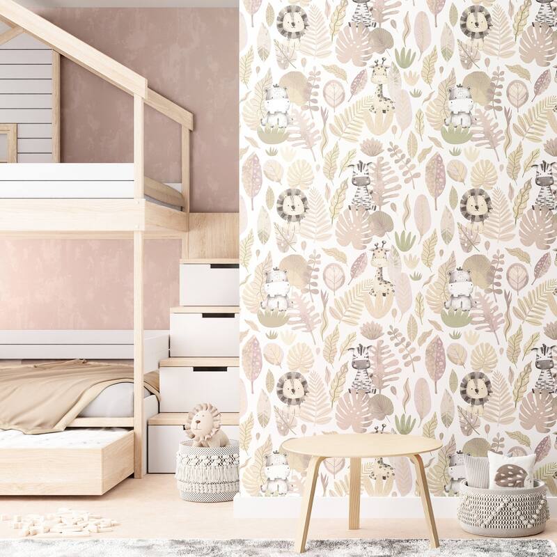 Galerie Wallcoverings Little Explorers 2 Savannah Jungle Non-woven Matte Wallpaper Roll