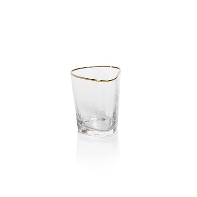 Kampari Triangular Double Old Fashioned Glasses, Set of 4