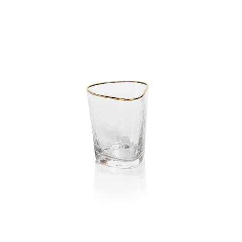 Kampari Triangular Double Old Fashioned Glasses, Set of 4
