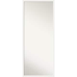 Bethany Non-Beveled Wood Framed Full-Length Floor Leaner Mirror