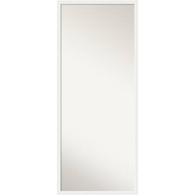 Bethany Non-Beveled Wood Framed Full-Length Floor Leaner Mirror