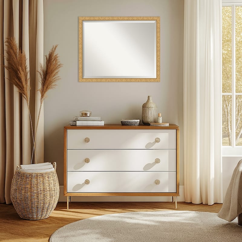 Lila Beveled Wood Framed Wall Mirror