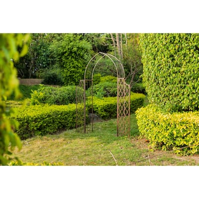 SAFAVIEH Outdoor Living Jaida Rustic Brown Arbor