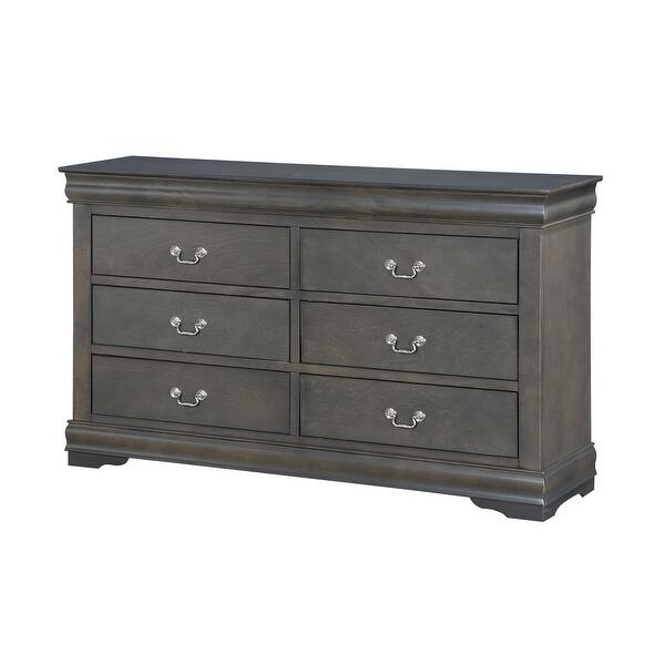 dark grey 6 drawer dresser Amber Lewis x Four Hands Eloise 6 Drawer Dresser in Smoked Black Mindi