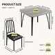 preview thumbnail 2 of 29, Dining Table Set for 2, Kitchen Table Chairs Set of 2 with PU Upholstered Cushion