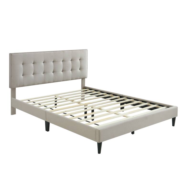 Ella by Ovis Upholstered Tufted Platform Bed Frame