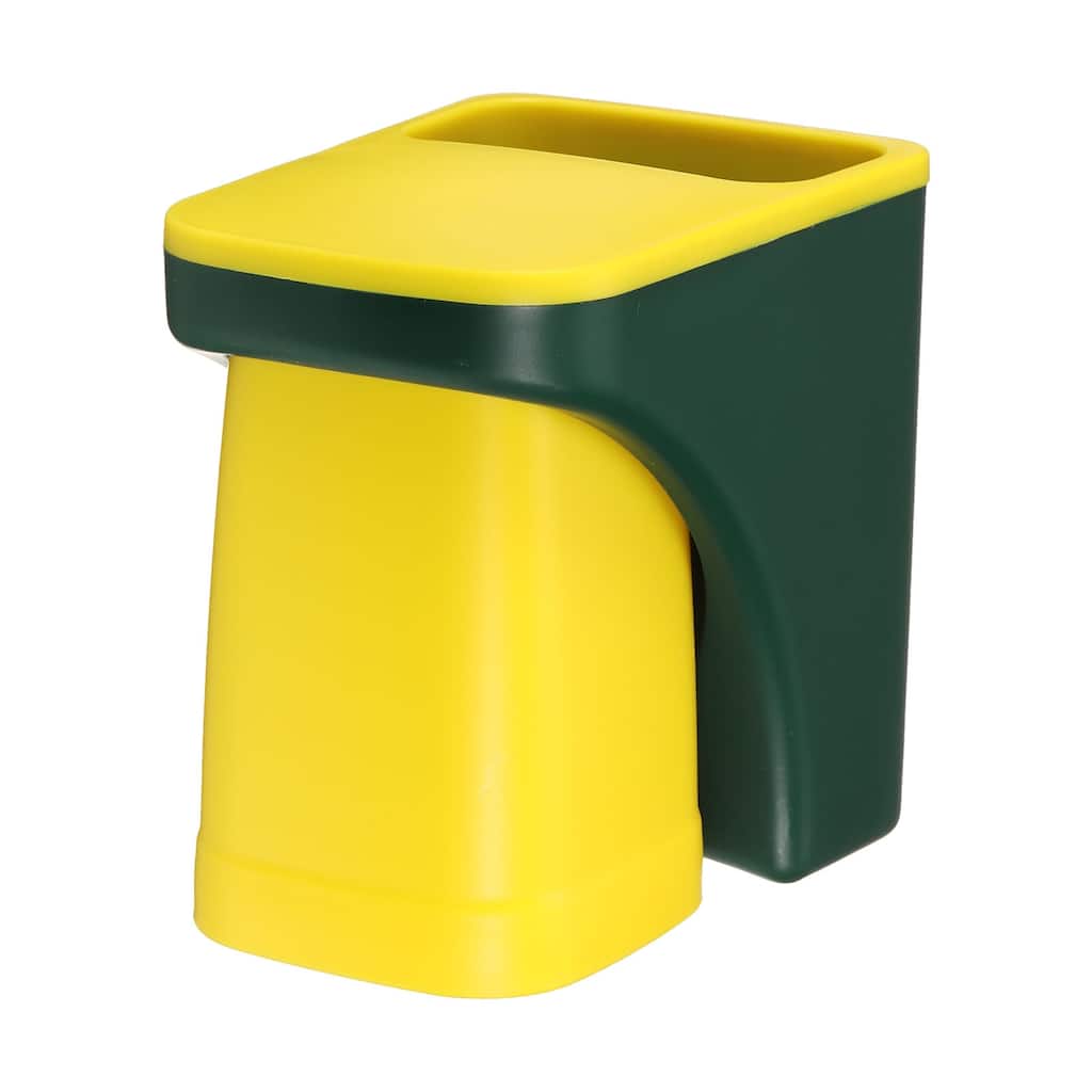 Magnetic Toothbrush Holder with 2.4 Inch Cup Wall Mounted Organizer - Yellow