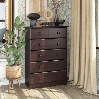 100% Solid Wood 6-Drawer Chest