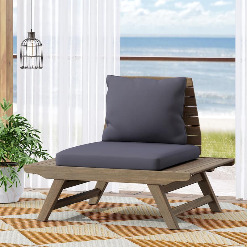 Novelty Outdoor Wooden Lounge Chairs for Gardens, Balcony & Backyard