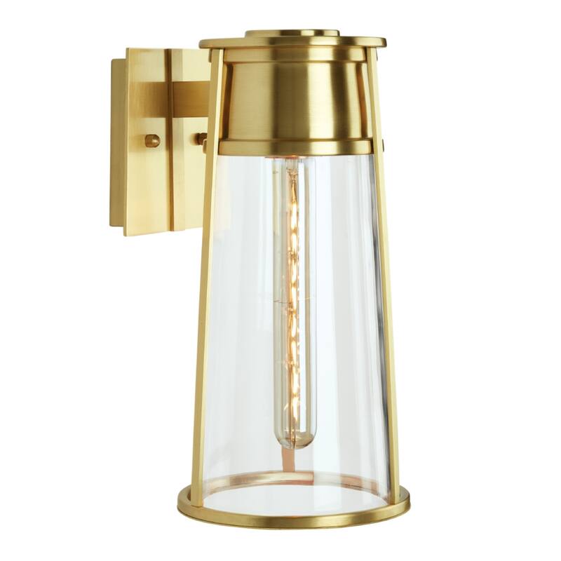 Cone Outdoor Wall Light - Satin Brass - Satin Brass