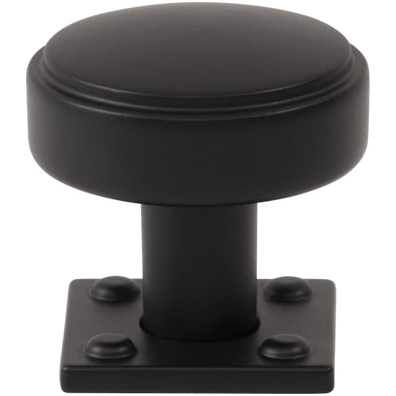 Atlas Homewares A540 Benning 1-1/4" Mushroom Cabinet Knob - Matte Black