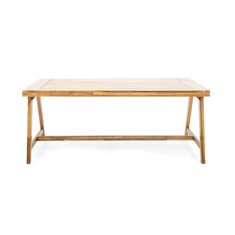 Lumina Outdoor Contemporary Acacia Wood Dining Table by Christopher Knight Home