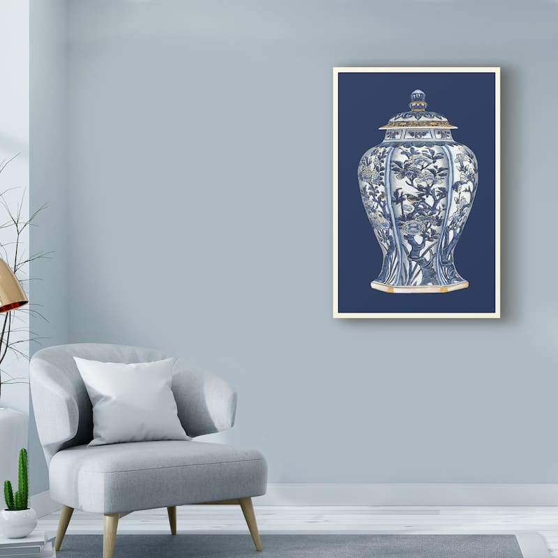 Vision Studio 'Blue And White Porcelain Vase I' Canvas Art