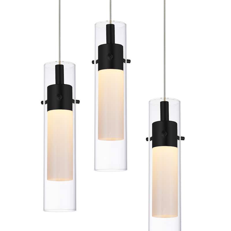 Olinda LED Integrated Black Chandelier