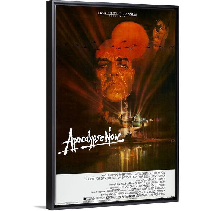 "Apocalypse Now (1979)" Black Float Frame Canvas Art
