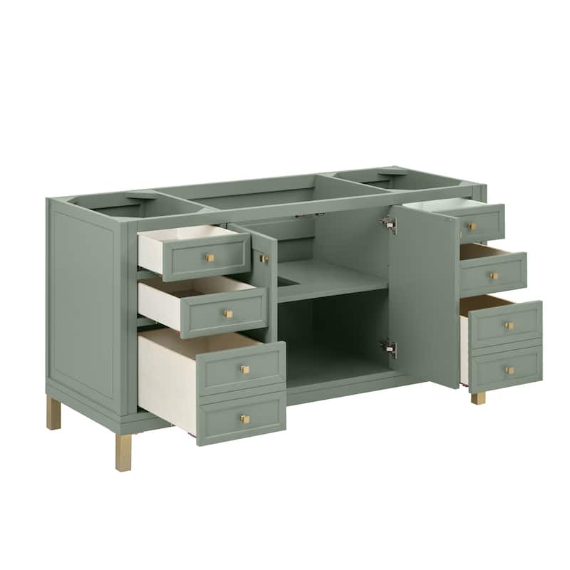 James Martin Vanities 503-V60S-3WZ Chicago 60" Free Standing Single