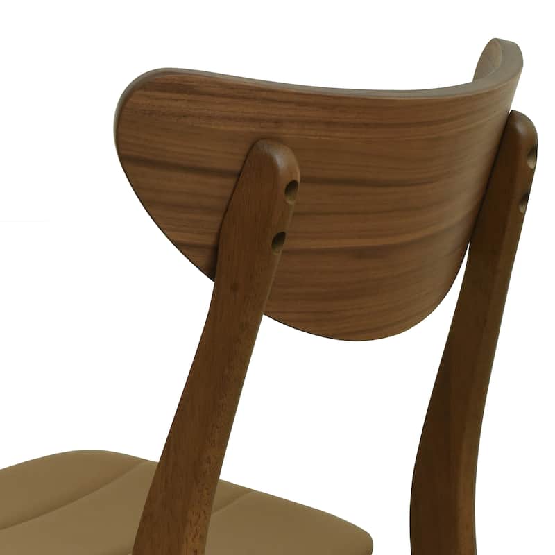 Anise Faux Leather and Rubberwood Dining Chair (Set of 2) by Christopher Knight Home
