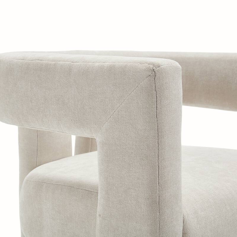2PCS Barrel Chenille Side Chair