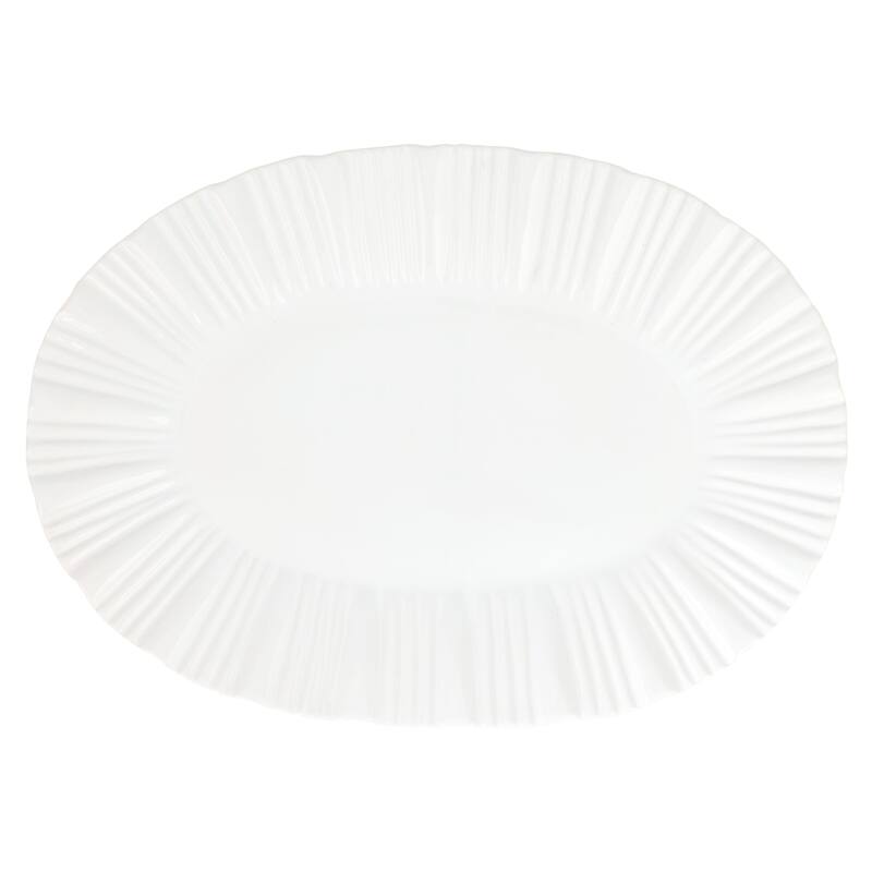 viva by VIETRI Bari White Oval Platter