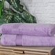 preview thumbnail 72 of 74, Miranda Haus Egyptian Cotton Highly Absorbent 2-Piece Bathsheet Towel Set Royal Purple