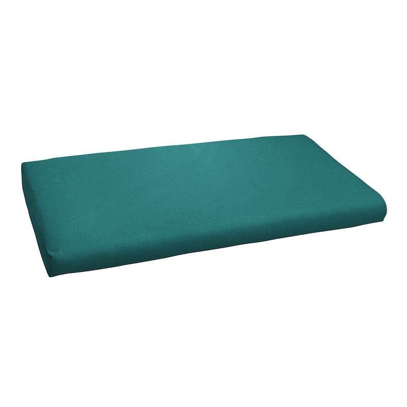 Sorra Home Indoor/Outdoor Solid Round Front Bench Cushion