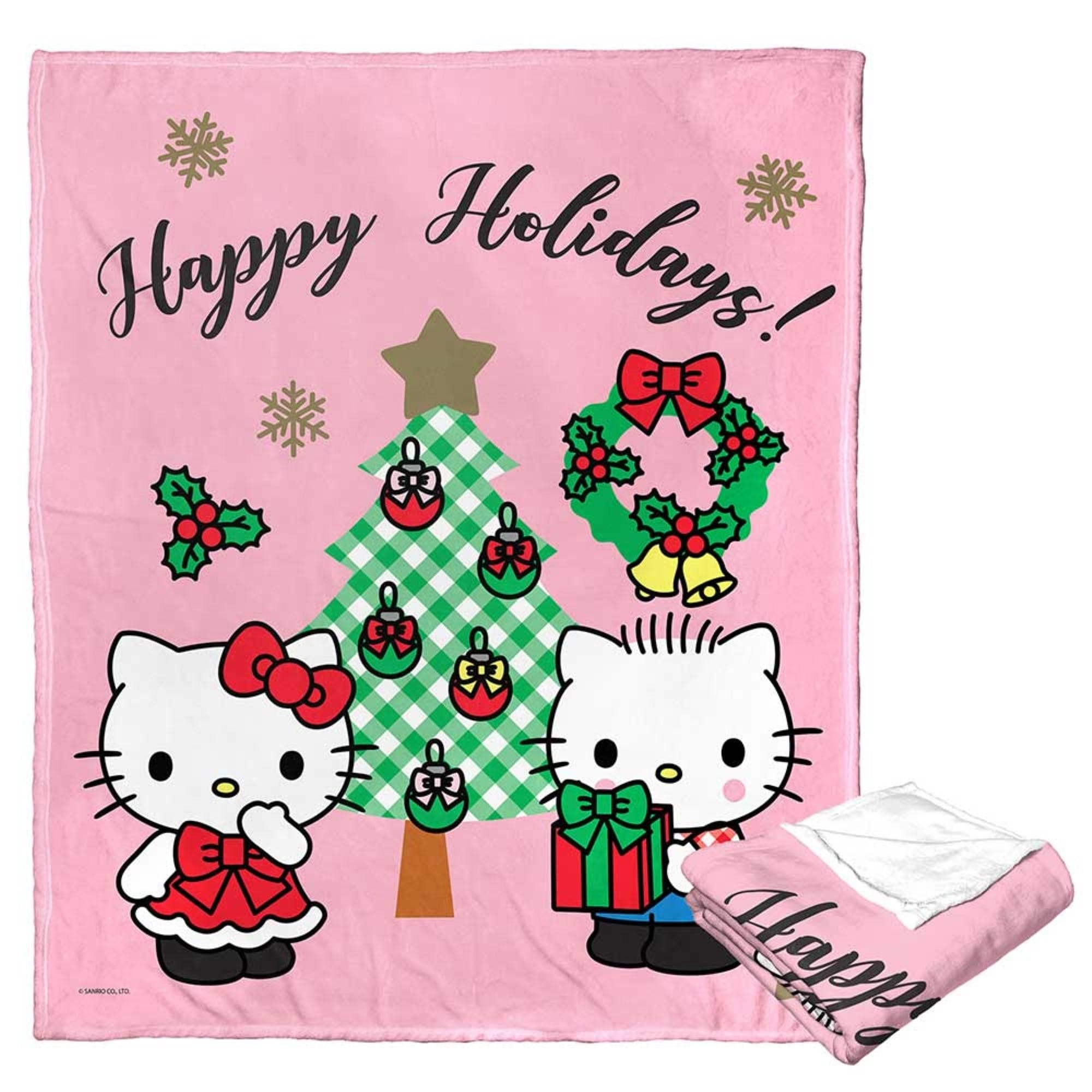 Sanrio Hello Kitty Christmas Silk Touch Throw Blanket