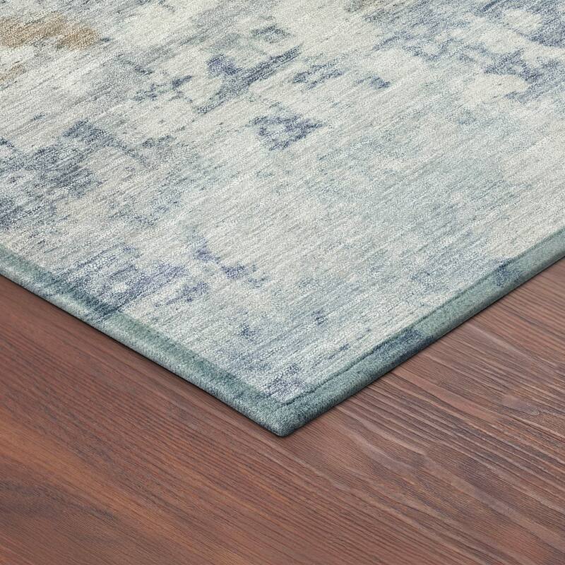 Machine Washable Indoor/ Outdoor Modern Casual Chantille Rug