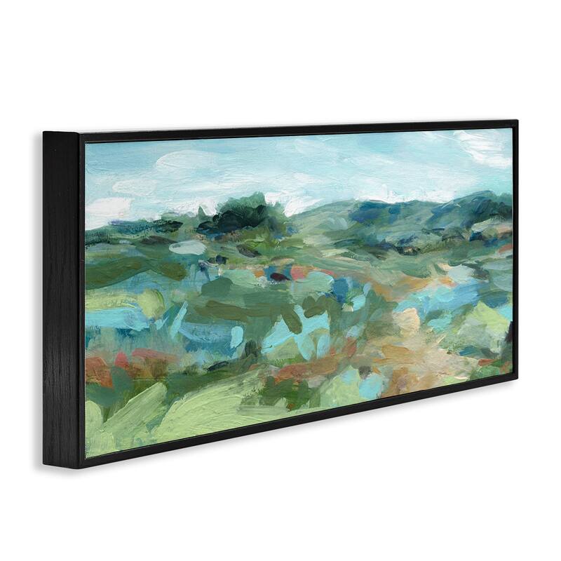 Stupell Painterly Landscape Greenery Framed Giclee Art Design By Carol Robinson