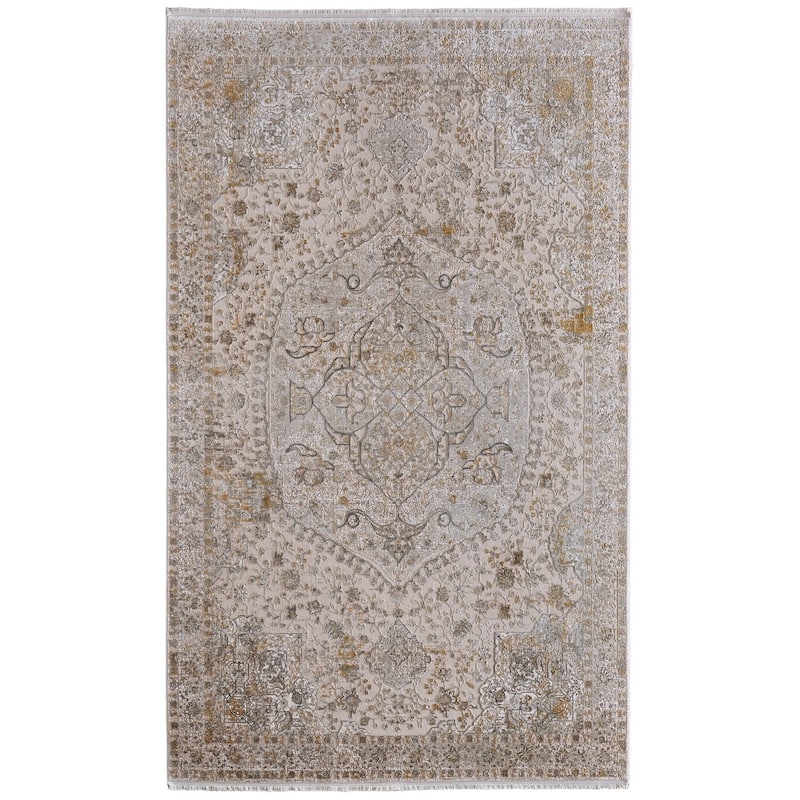 HomeRoots Oriental Traditional Rectangle Area Rug