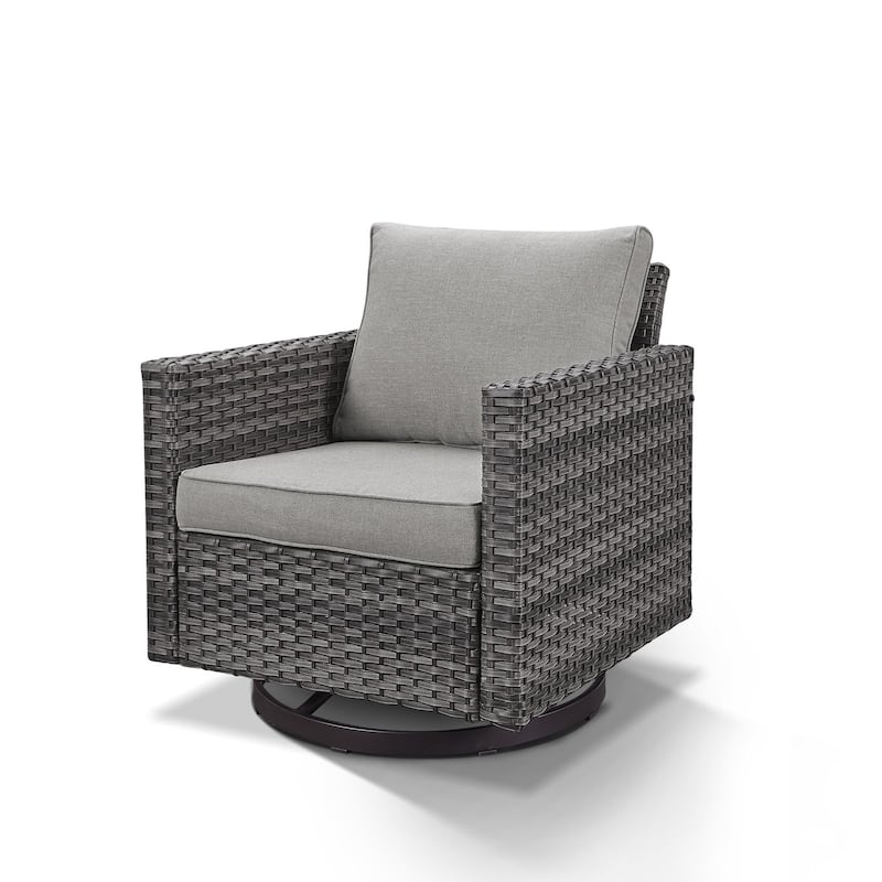 Outdoor Swivel Glider Chairs with Soft Cushion