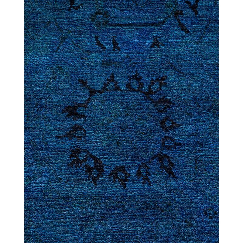 Vibrance, One-of-a-Kind Handmade Area Rug - Blue, 8' 2" x 10' 6" - 8' 2" x 10' 6"