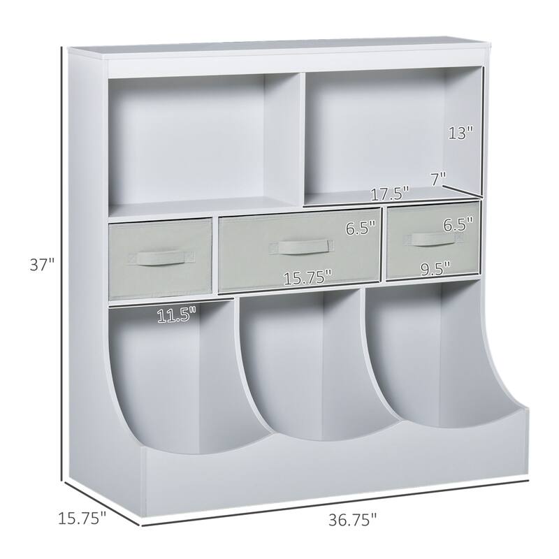 Kids Bookcase,Toy Storage Organizer Cabinet,Children Display Bookshelf