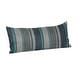 preview thumbnail 33 of 43, Sunbrella 22 x 9 striped lumbar pillow Trusted Coast