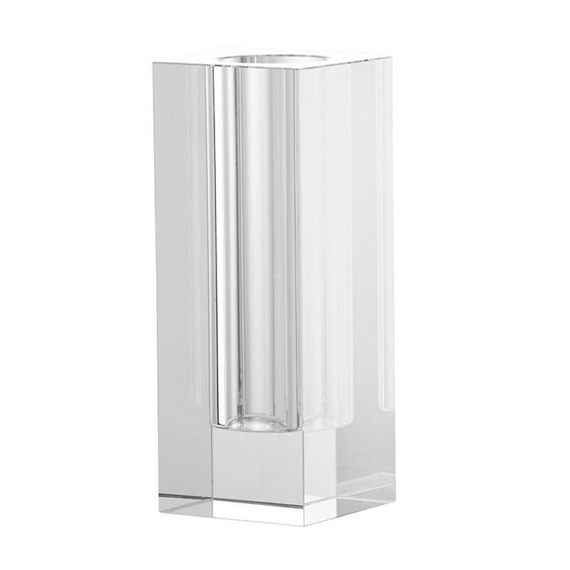 10" Clear Square Glass Table Vase - 3.90