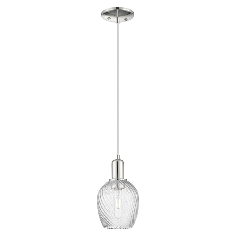 Innovations Lighting Endless Possibilities Arcadia - Salina - 1 Light 6" Cord Hung Mini Pendant - Polished Nickel