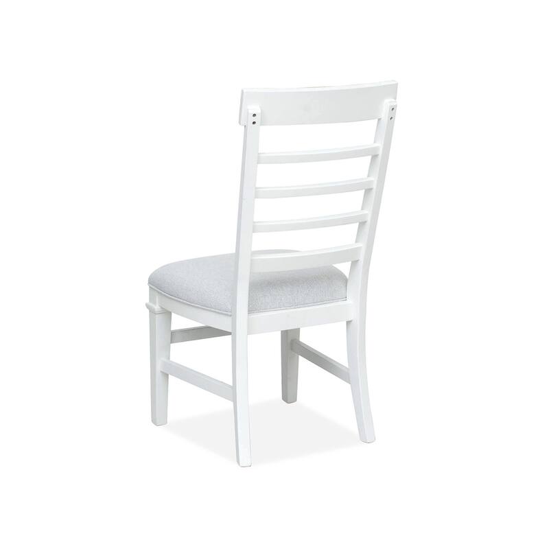 Magnussen Home Charleston White Dove Upholstered Side Chair Two Pack - 18.75''W x 22.75''D x 40''H