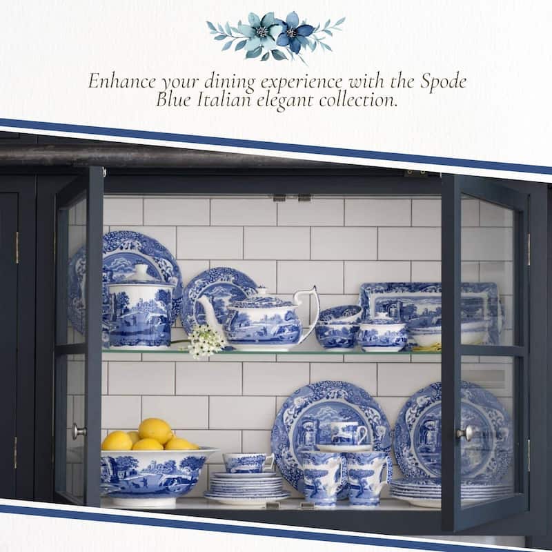 Spode Blue Italian Square Dish