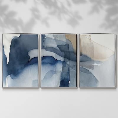 Calm Blue IV - Multi Piece Framed Canvas