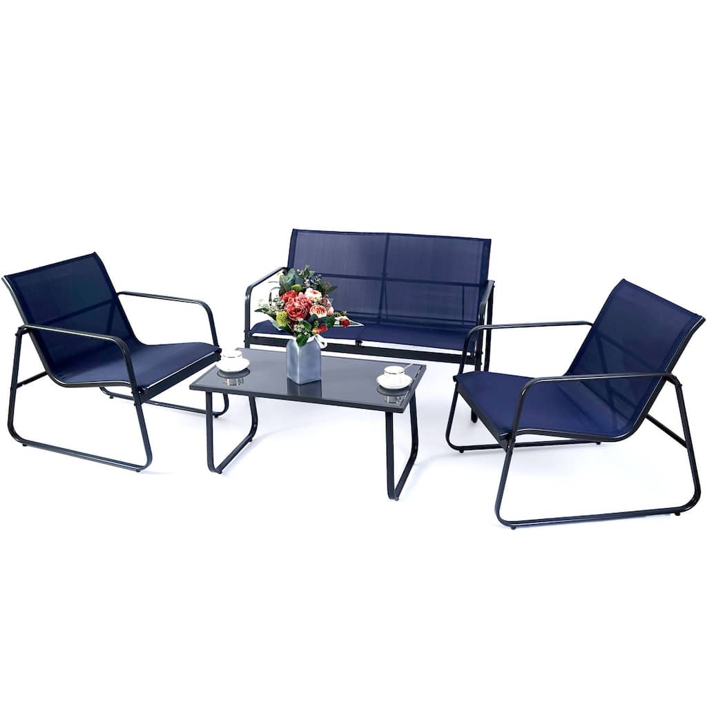 Kozyard Sofia 4 Pieces Patio/Outdoor Conversation Set