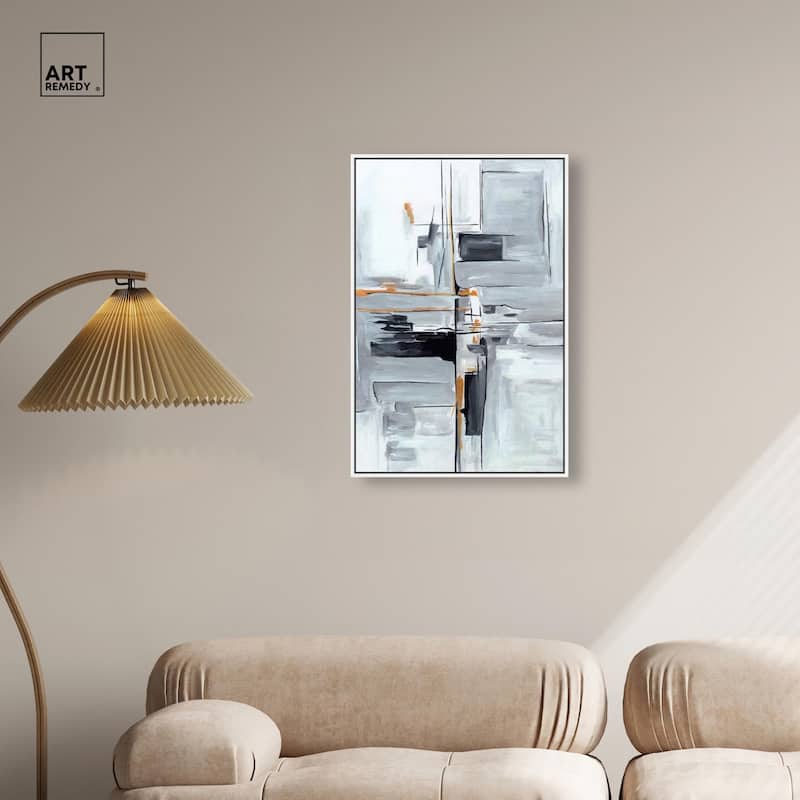 Elegant Grey Shades II Canvas by Art Remedy