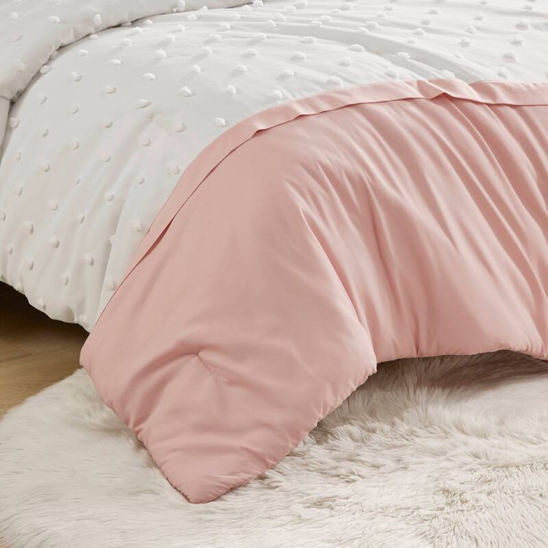 Intelligent Design Shay Colorblock Clip Jacquard Comforter Set