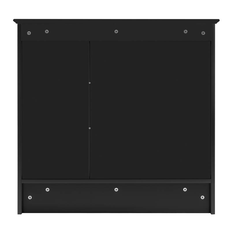 Roomfitters 30 Inch Wall Mount 2-in-1 Mirror Cabinet, Storage Organizer with Adjustable Shelf & Soft Close Hinges