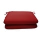 Thumbnail 3, 18-inch Square Solid-color Sunbrella Outdoor Seat Cushions (Set of 2). Changes active main hero.