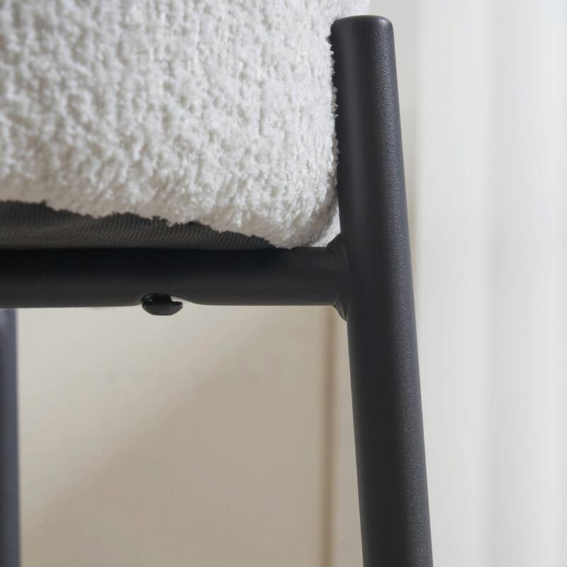 Set of 2 Contemporary Round Bar Stools - 24" Height, Ideal for Kitchens, Coffee Shops, and Bars