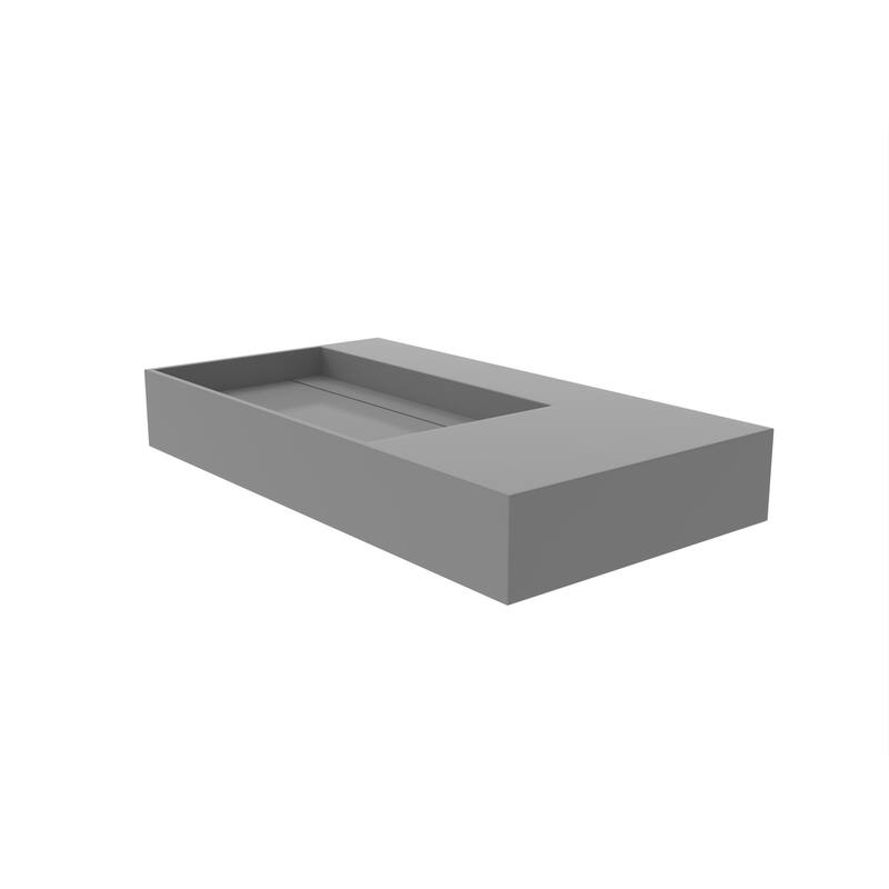 Juniper Stone Solid Surface Wall-mounted Vessel Sink