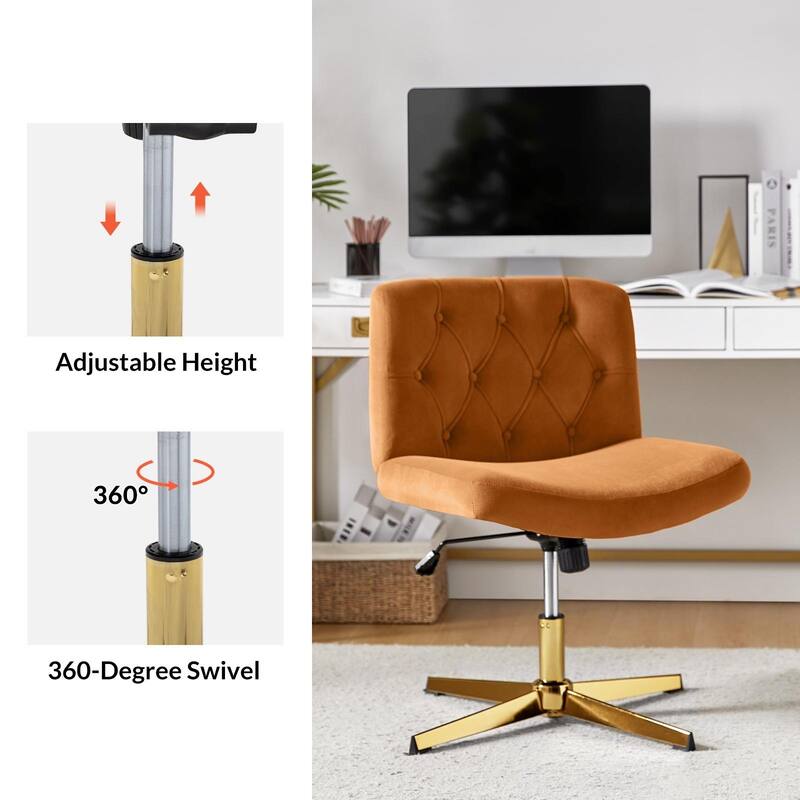 Alfons 360-Degree Swivel & Height Adjustable Task Chair by HULALA HOME