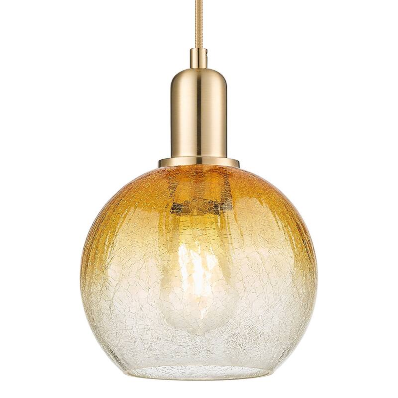 Innovations Lighting 716-1P-G483-8AM Brookhaven Globe 8" Wide Cord - Champagne Bronze