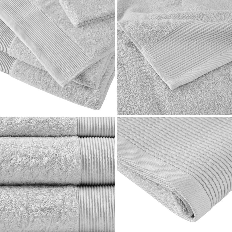 Beautyrest Nuage Cotton Tencel Blend Antimicrobial 6 Piece Towel Set