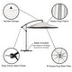 preview thumbnail 5 of 4, Pure Garden Offset 10-foot Cantilever Hanging Patio Umbrella - Cream